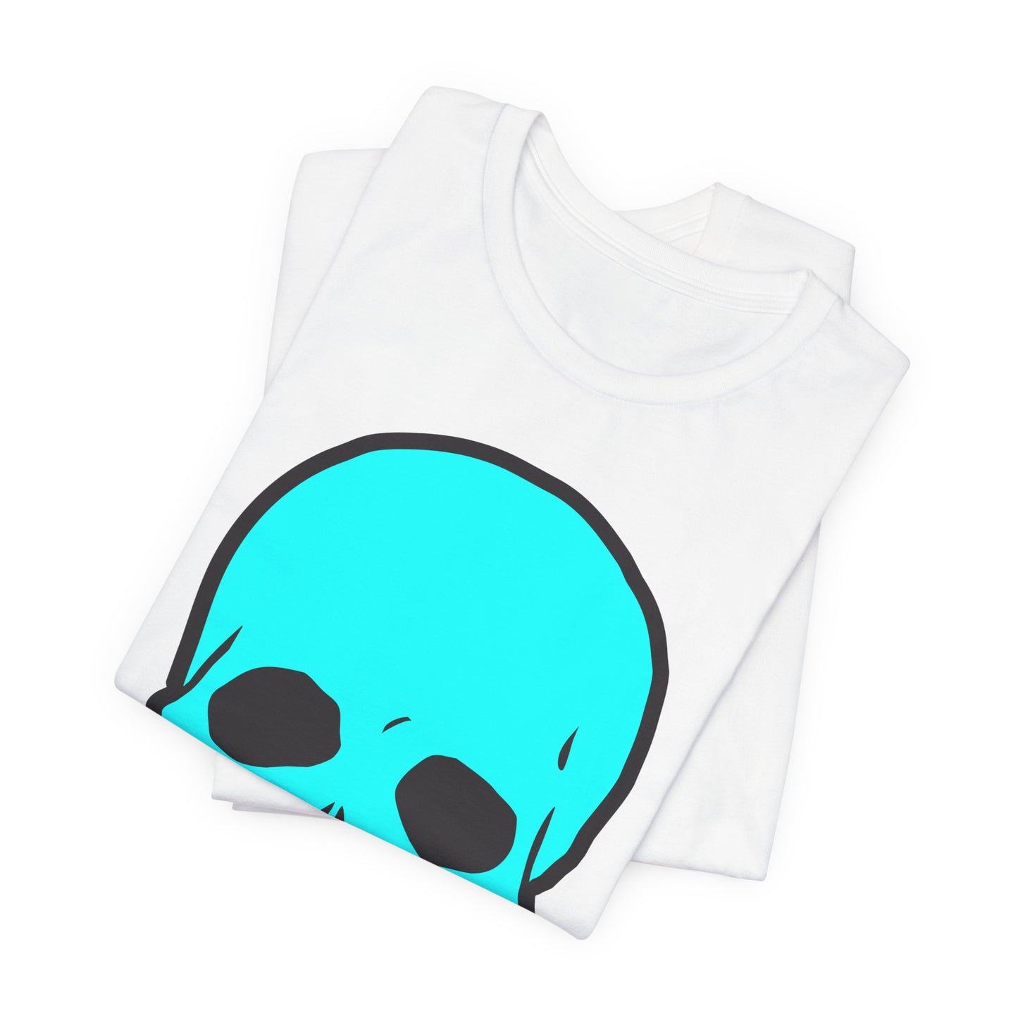 Blue Skull Graphic Design Tee, Skull Shirt, Vintage Tees, Art Design T-Shirt, Vintage Graphic Tee, Art Shirts with Skulls