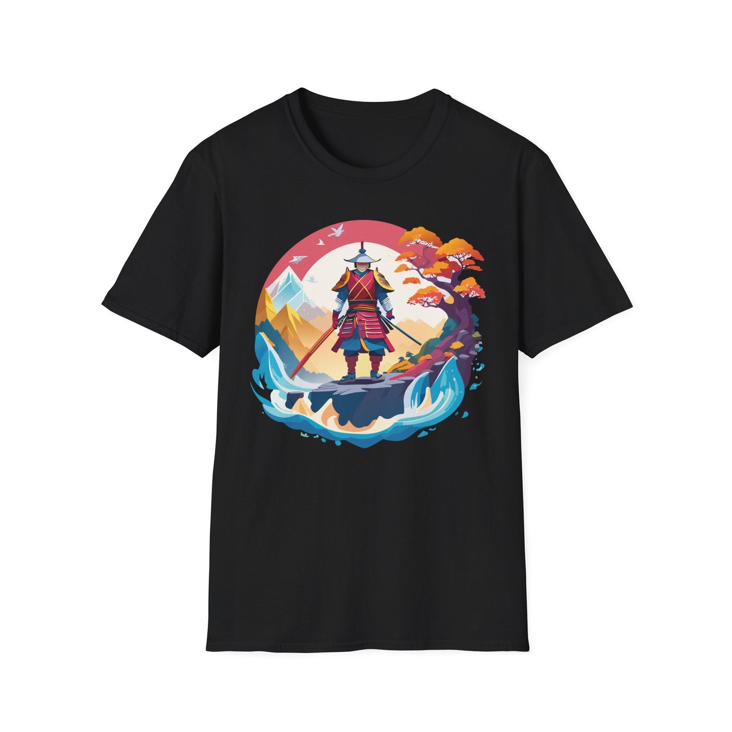Samurai Shirt Gildan Softstyle 64000 Ring Spun Cotton Unisex Tee For Everyday Comfort