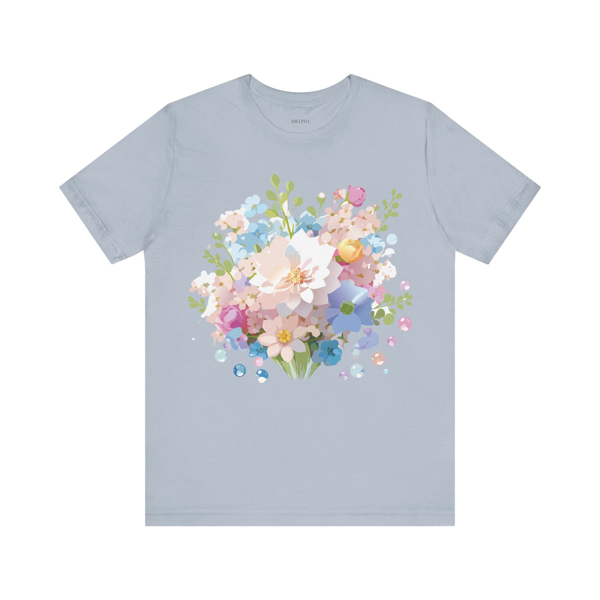 Floral Graphic Tee Shirt - Bella+Canvas Unisex 100 Cotton 13