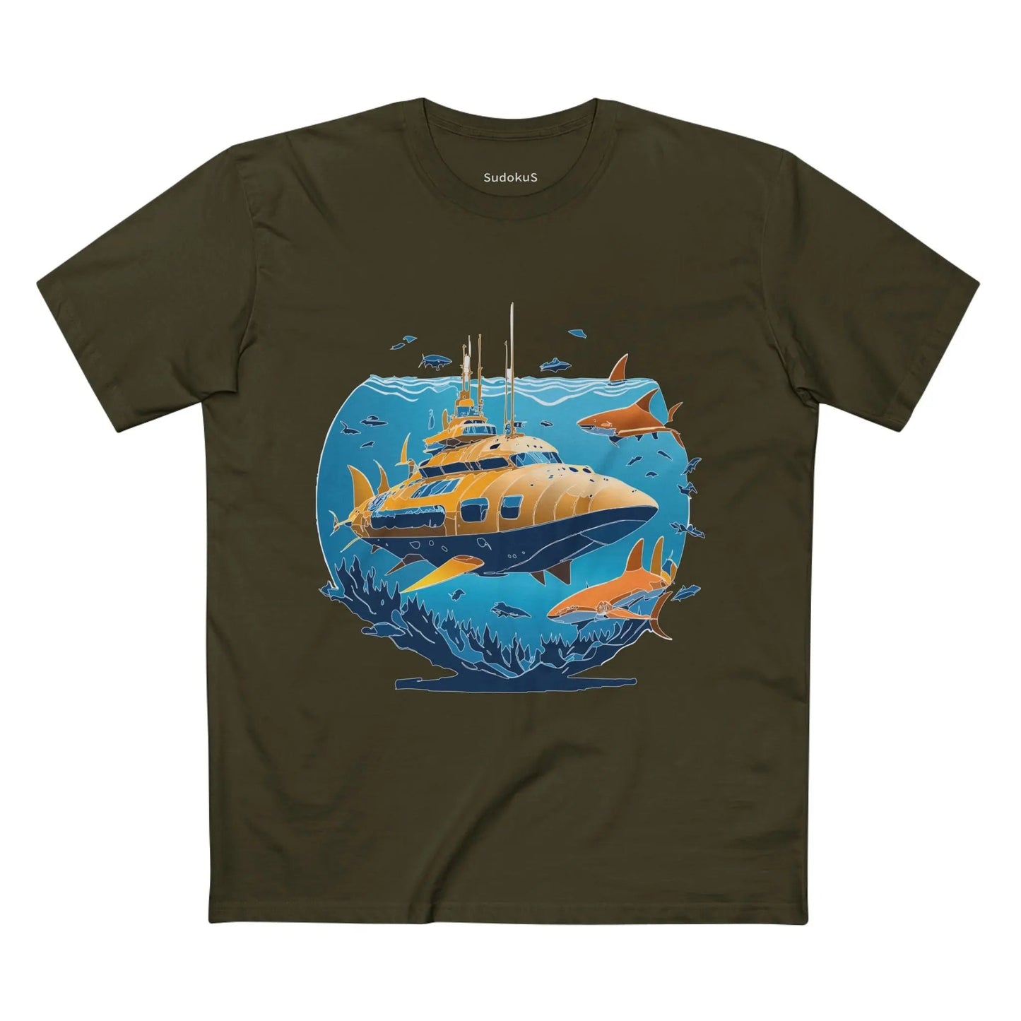 Ocean Coast Graphic Unisex 100 Cotton Staple Tee 14