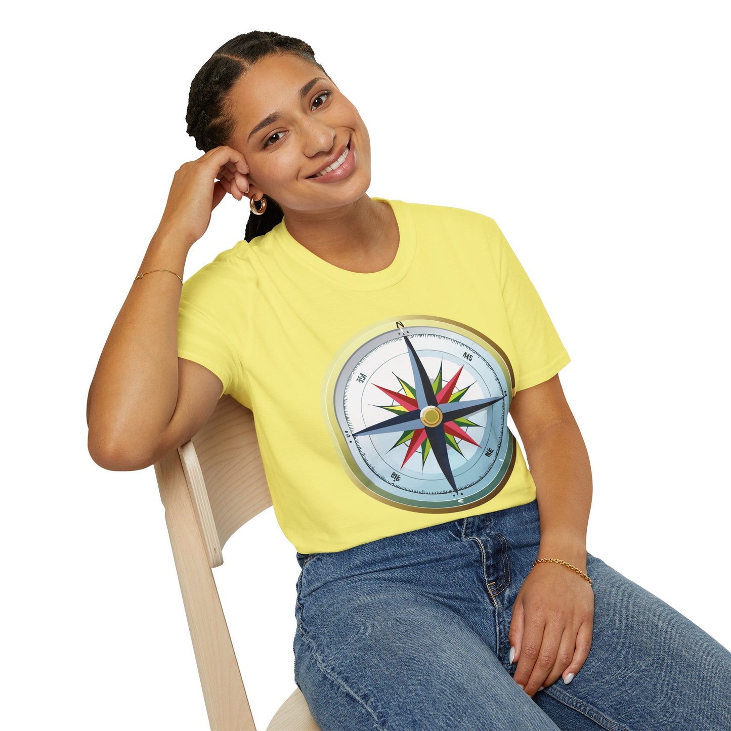 Compass Navigator Graphic Tee Unisex 100 Cotton 6