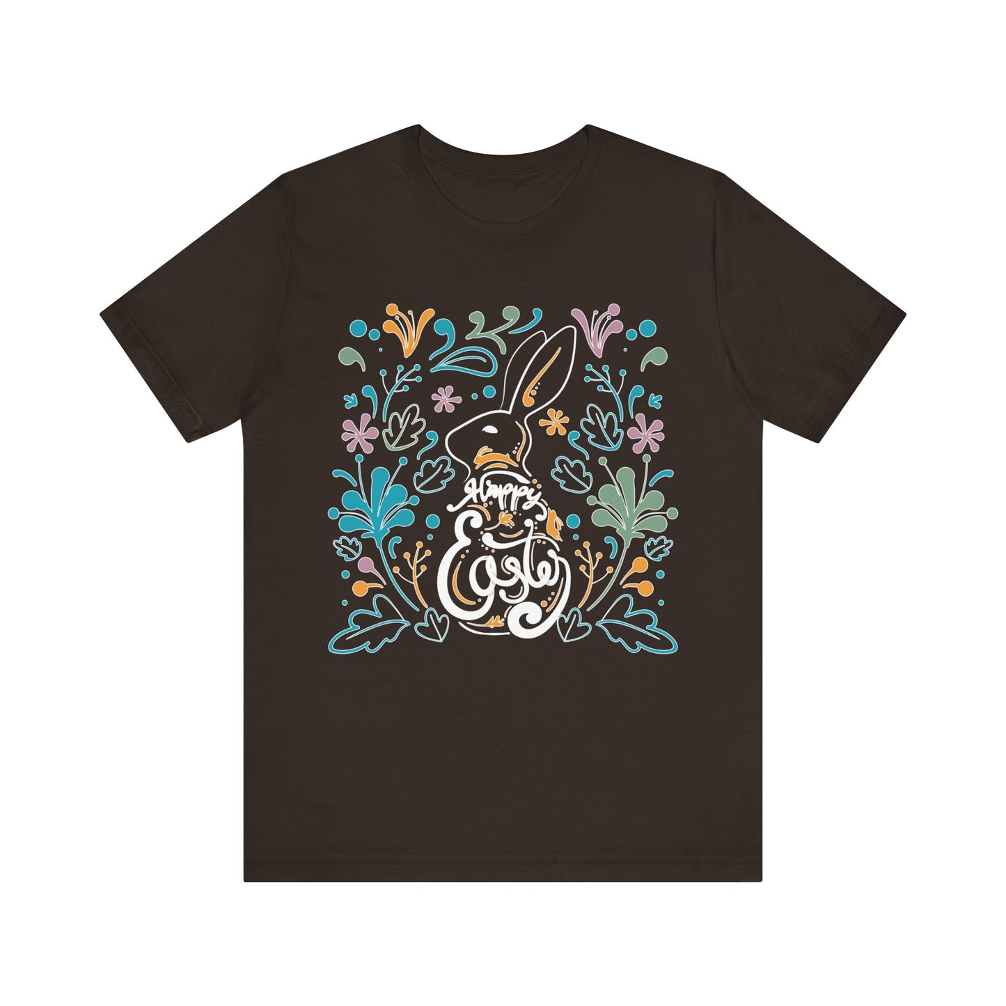 Unisex Cotton Tee Shirt with Easter Prints