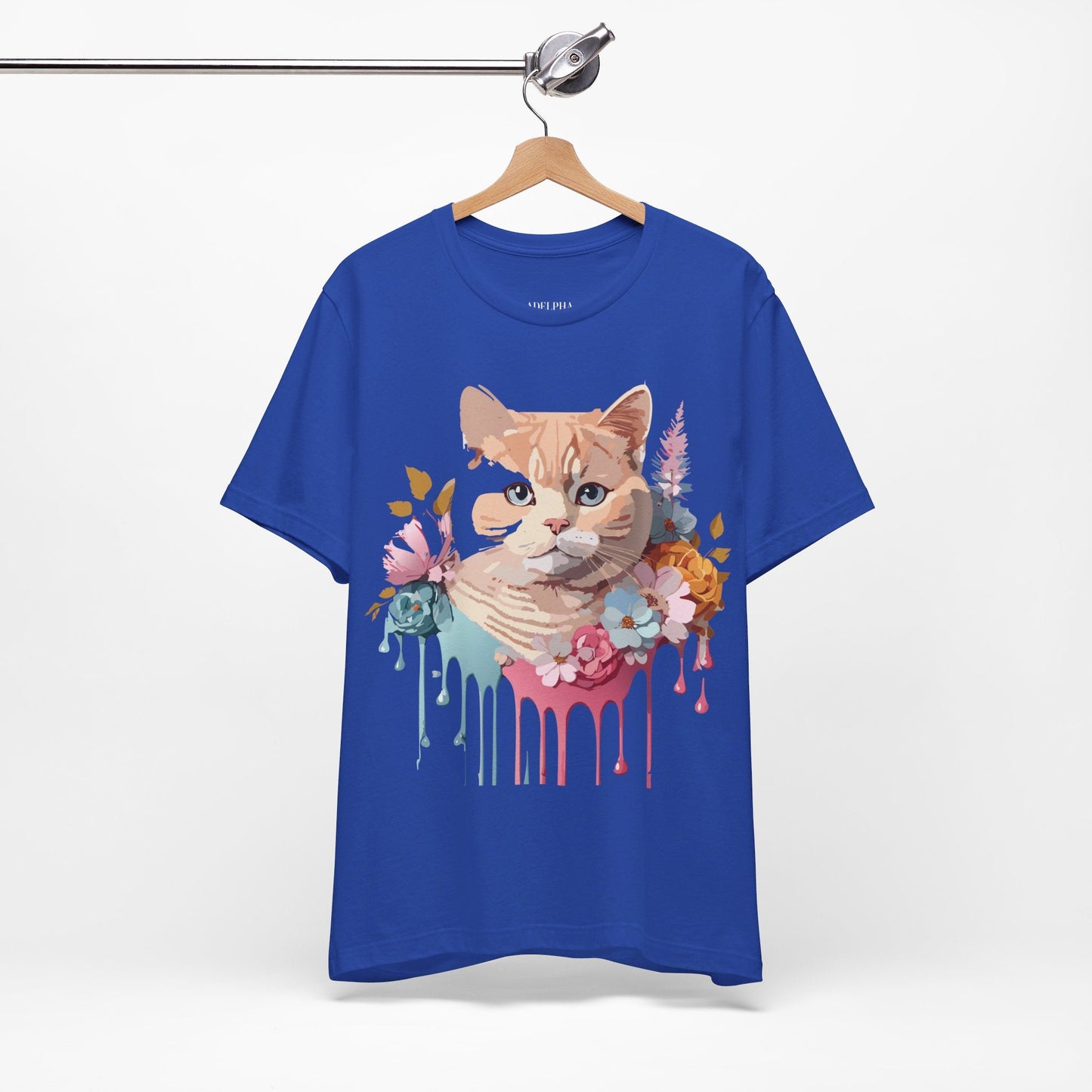 Adelpha Cat Graphic T Shirt Unisex Short Sleeve Art Design Tee Vintage Inspired