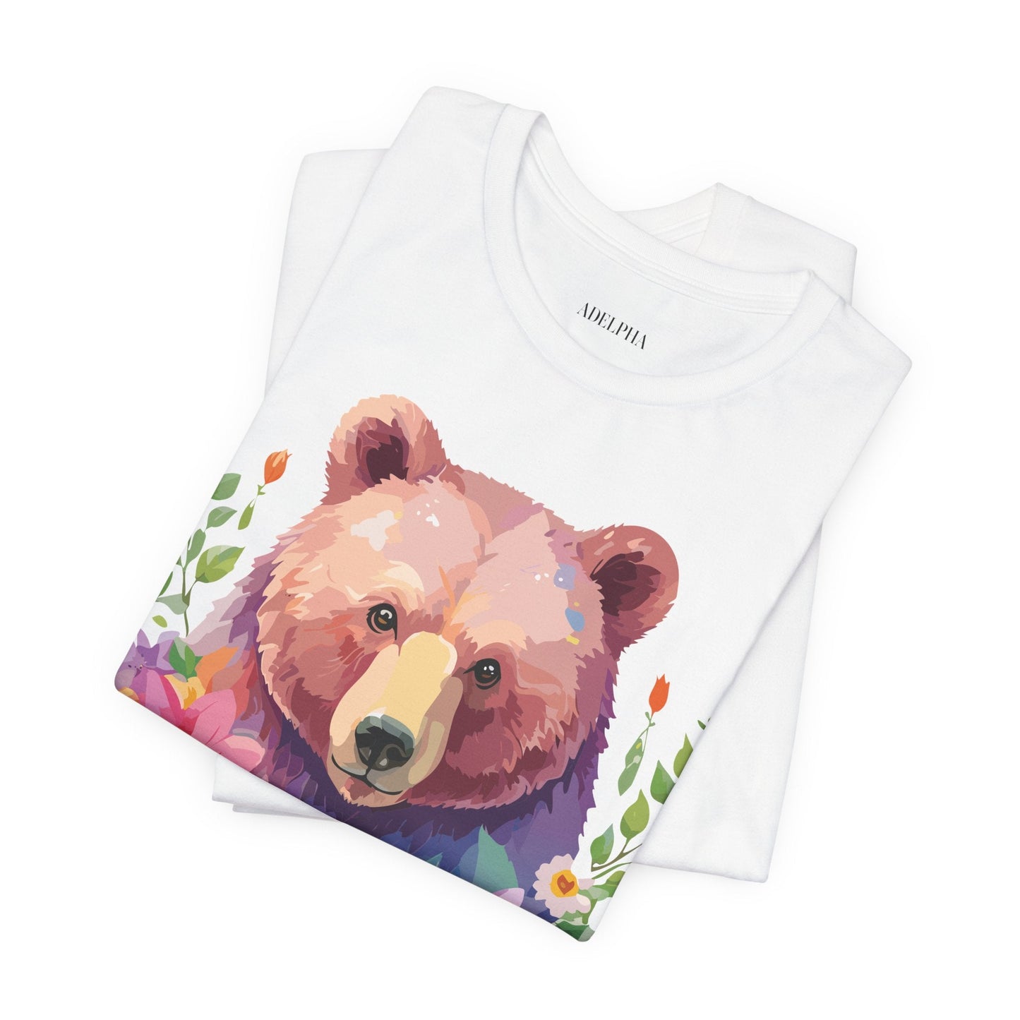 Bear Graphic T Shirt By Adelpha Unisex Short Sleeve Art Design Tee