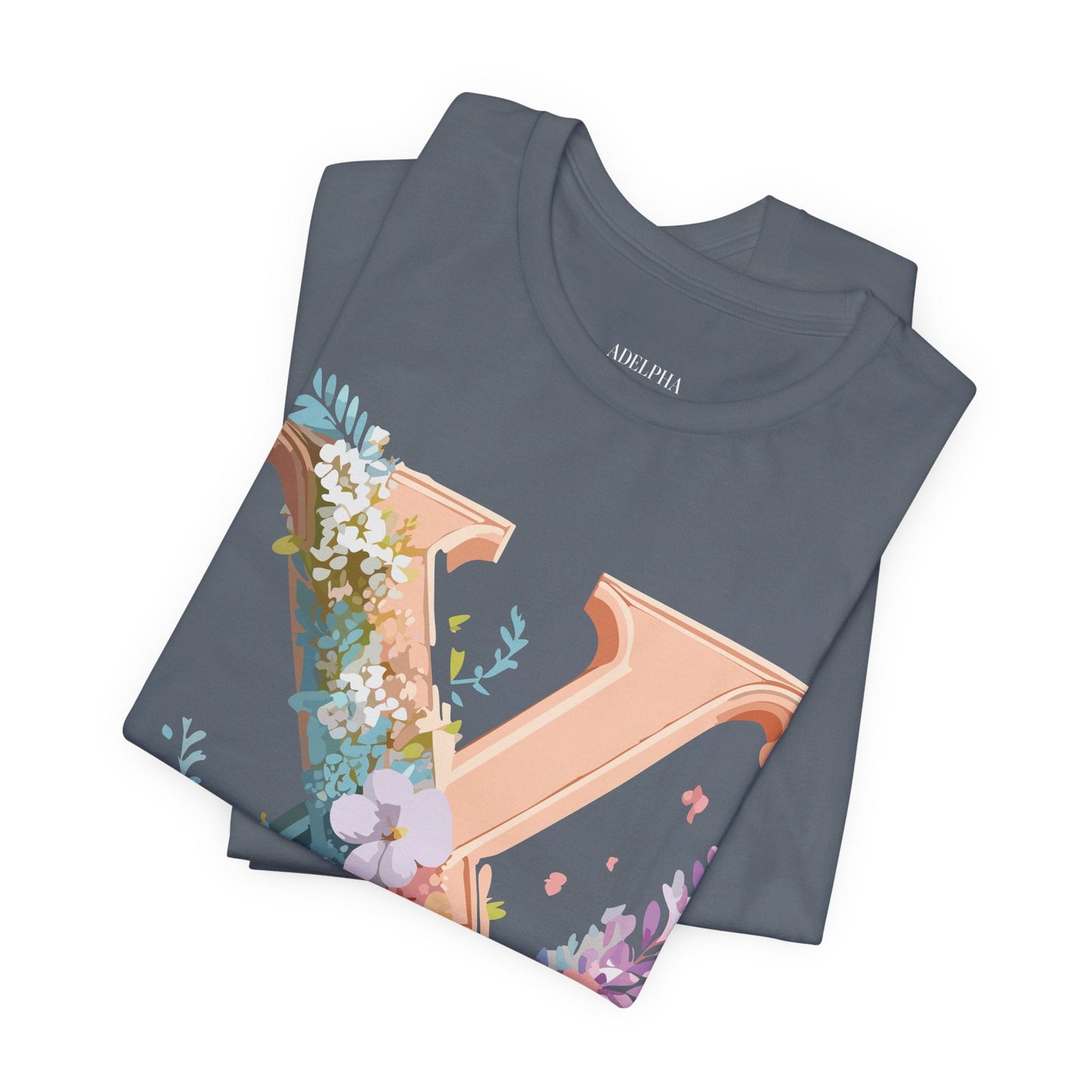 Letter X Shirt Graphic Tee Unisex Short Sleeve Vintage Inspired Adelpha Art Design