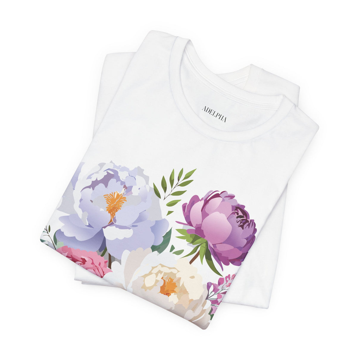 Floral Graphic Tee Shirt - Bella+Canvas Unisex 100 Cotton 30