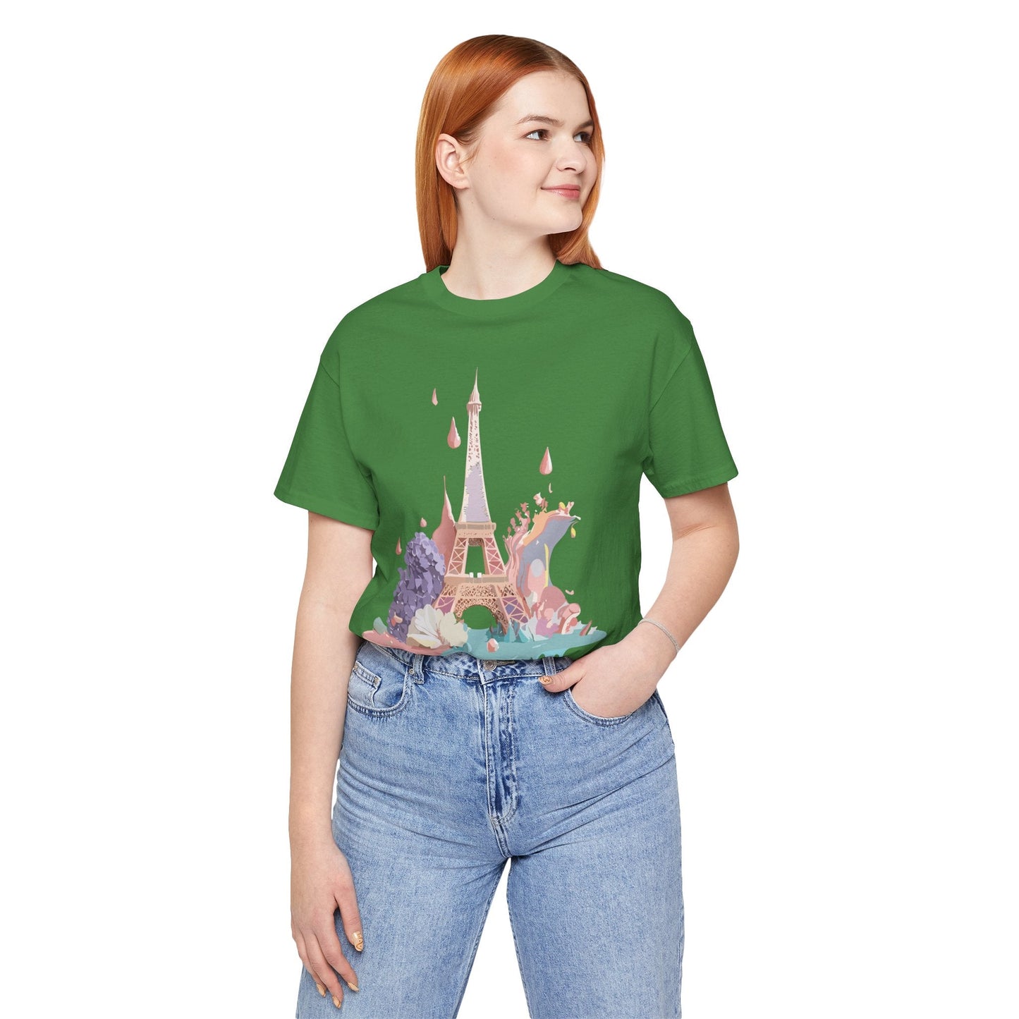 Paris Graphic Tee Unisex Short Sleeve With Vintage Inspired Artwork