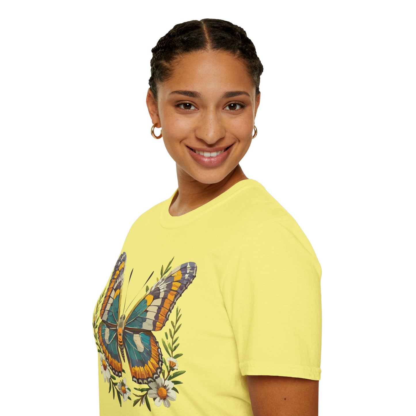 Monarch Butterfly Shirt Unisex T Shirt Softstyle 100 Percent Ring Spun Cotton Comfort