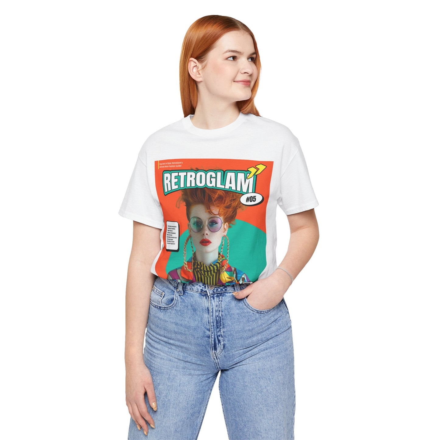 Magazine Cover Shirt Unisex Short Sleeve Tee Lightweight Breathable Fabric