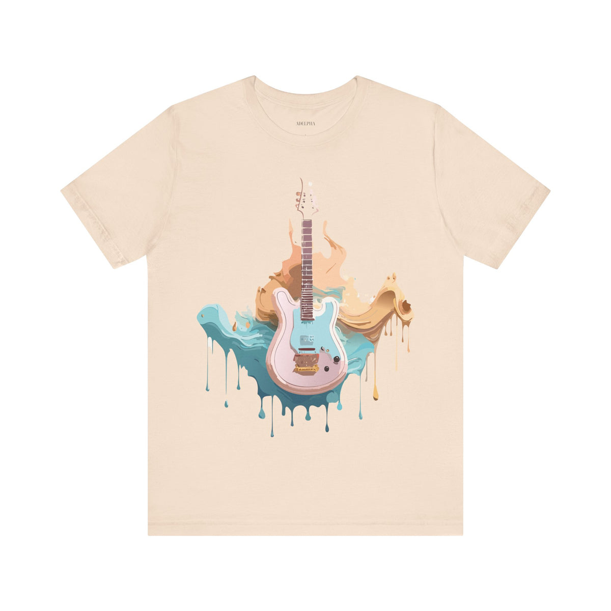 Music Graphic Unisex Cotton Bella+Canvas Tee with Art Design m134