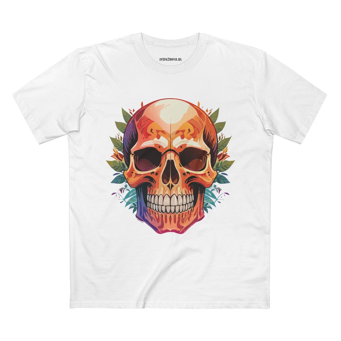 Skull Shirt And Skeleton Shirt Unisex Premium Cotton Tee Original Art Design Retro2Nova