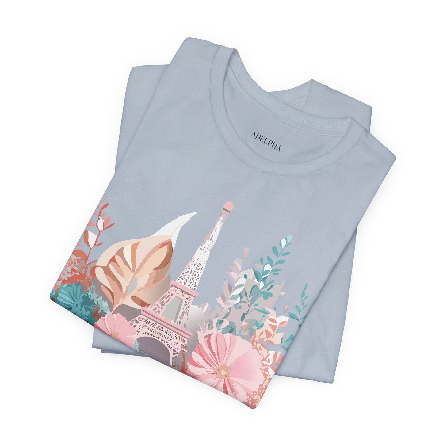 Paris Graphic Tee Unisex Short Sleeve Vintage Art Design Artwork