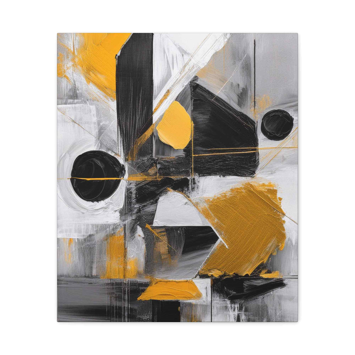 Black Abstract Painting Print Canvas 20x24,20x30,24x30, 24x32,24x36,30x40, 32x48,36x48,40x60 Pine-Wood Inner Frame ABS-20