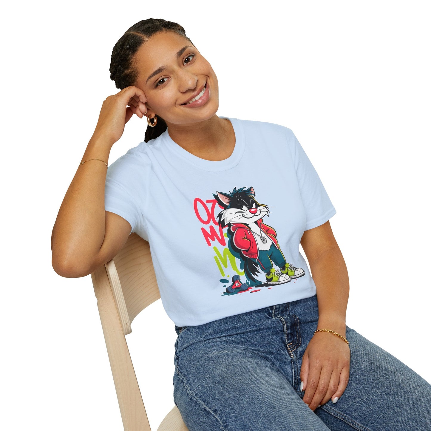Cartoon T Shirt With Animals And Animation Tee For Unisex Softstyle Gildan 64000