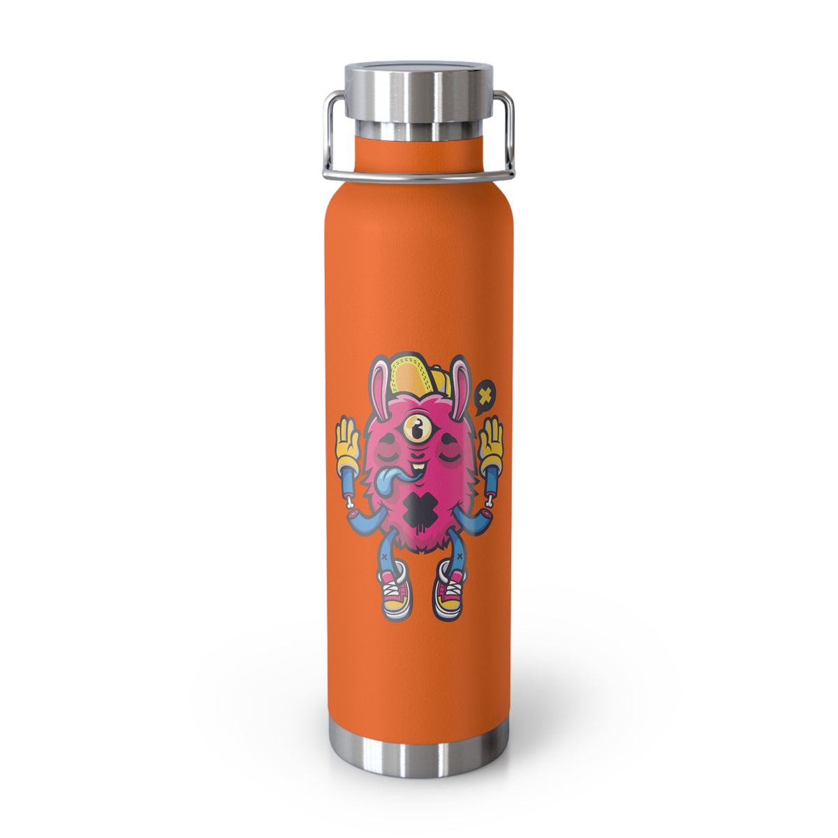 22oz Copper Insulated Water Bottle with Cartoon Design - CV65