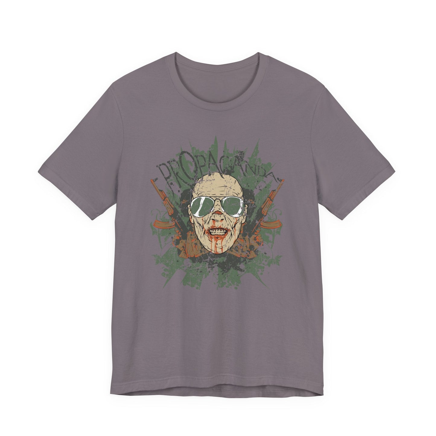 Retro Skull Floral Graphic Design Unisex Cotton T-Shirt G-2