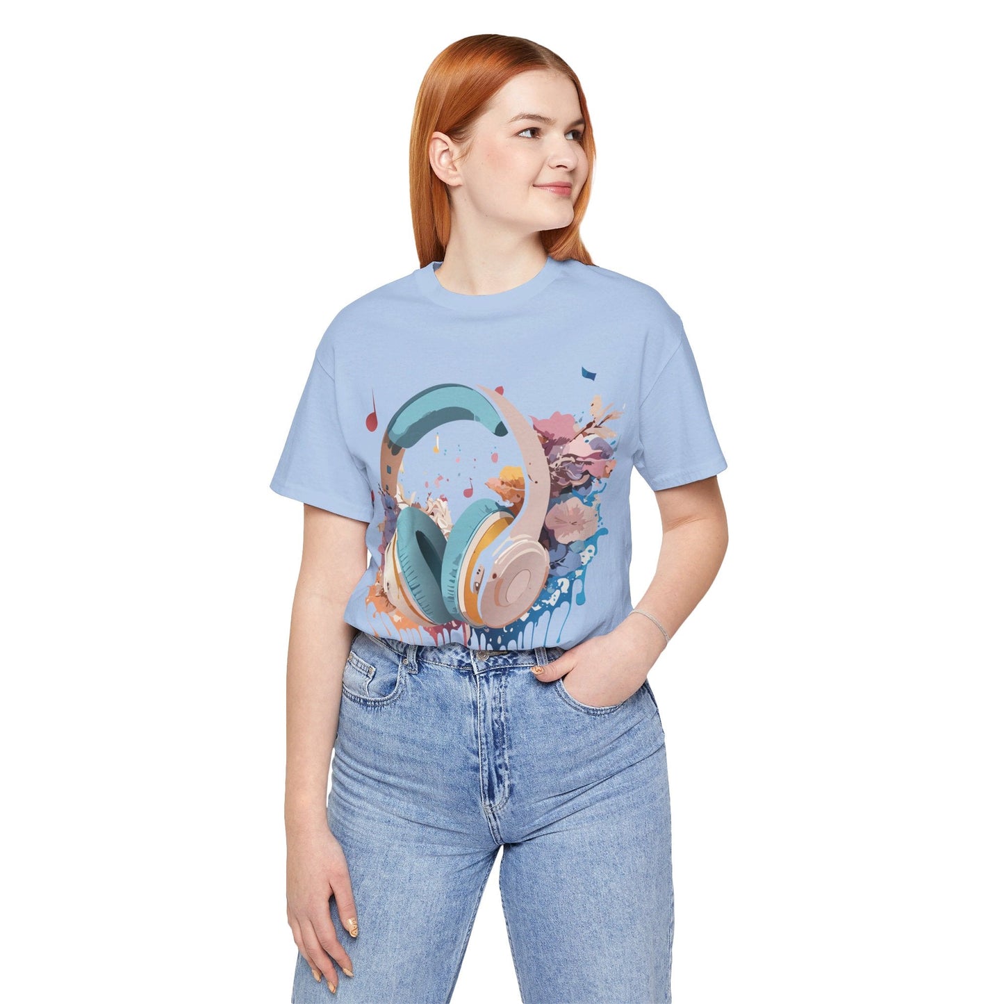 Unisex Graphic Tee Adelpha Art Design Vintage Music Inspired Short Sleeve Jersey Premium