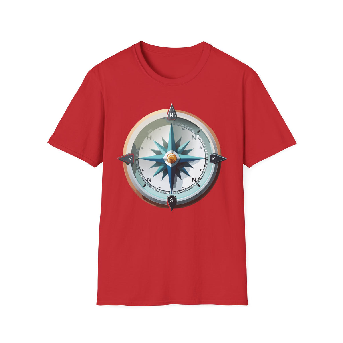 Vintage Compass Tee | Nautical Compass T-Shirt, Adventure Travel Graphic Design Unisex 100 Cotton Gildan T-Shirt