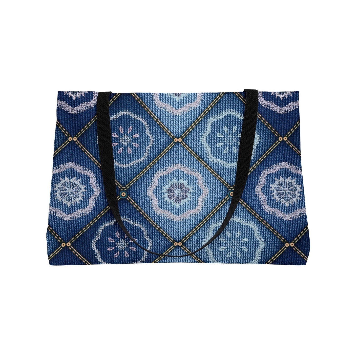 Denim Print Yoga Bag High-Quality 100% Spun Poly 24x13 Canvas Bag 99