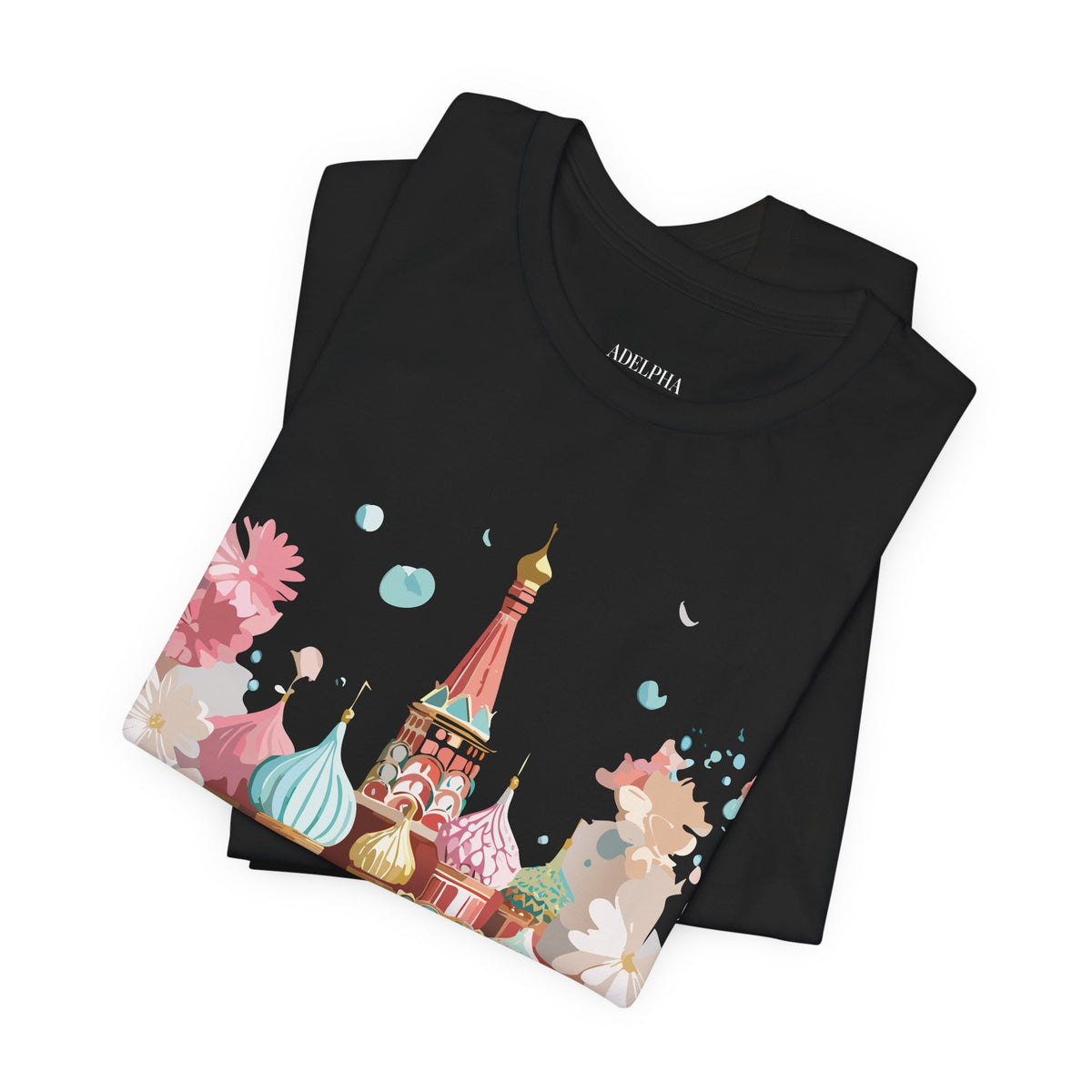 Graphic Unisex Cotton Bella+Canvas Tee Shirt with Moscow