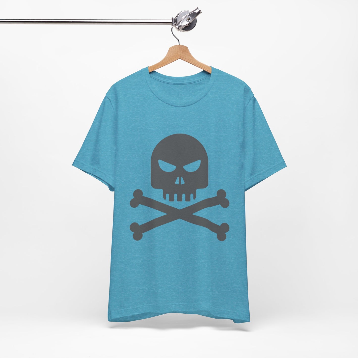 Unisex-T-Shirt aus Baumwolle mit Totenkopf