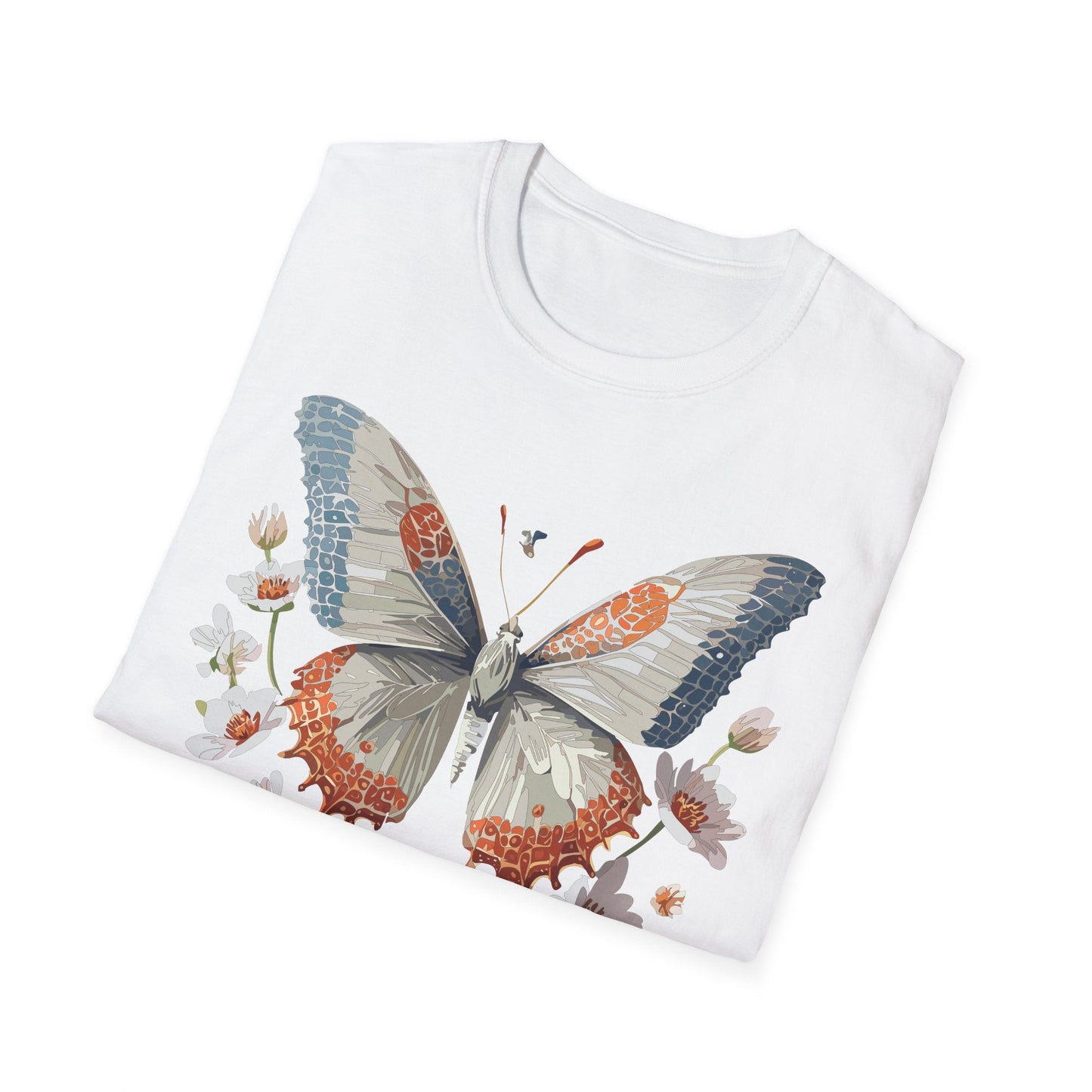 Butterfly Shirt Unisex Short Sleeve Cotton Tee Monarch Design For Men Women Comfort