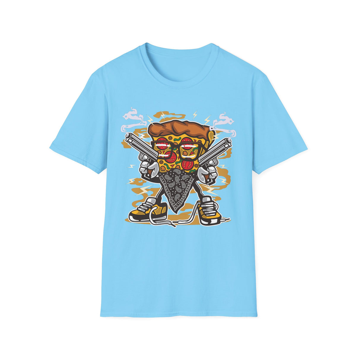Unisex Cotton T-Shirt with Cartoon Graphic Design