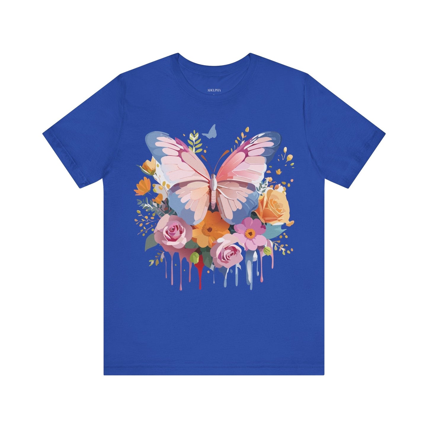 Butterfly Graphic Tee Unisex Short Sleeve Jersey Shirt By Adelpha