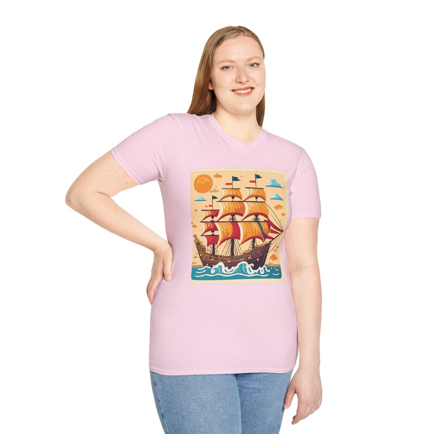 Ship T Shirts Frigate T Shirts Vessel Tee Shirt Unisex Gildan Softstyle 64000 Comfort Fit