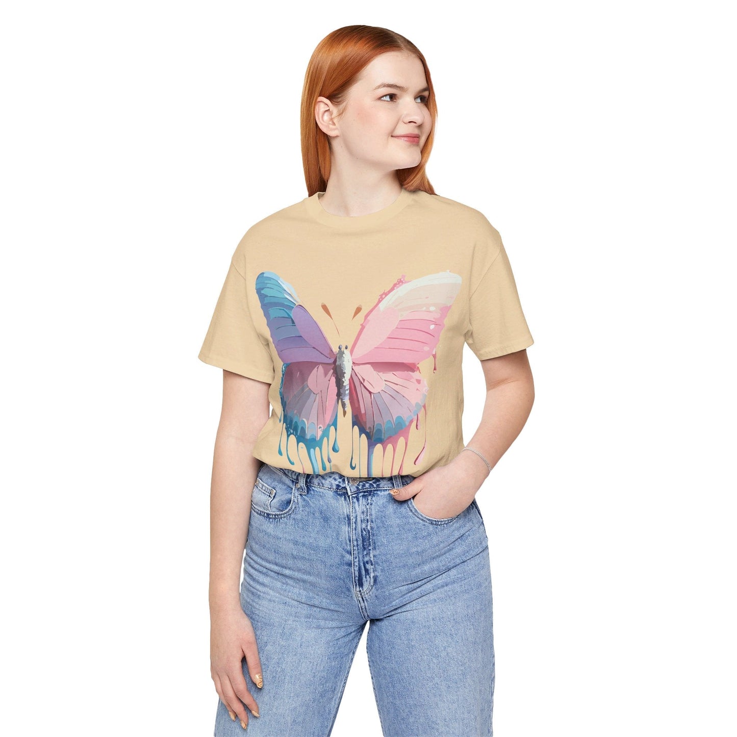 Butterfly Graphic Tee Unisex Vintage Inspired Art Design Adelpha