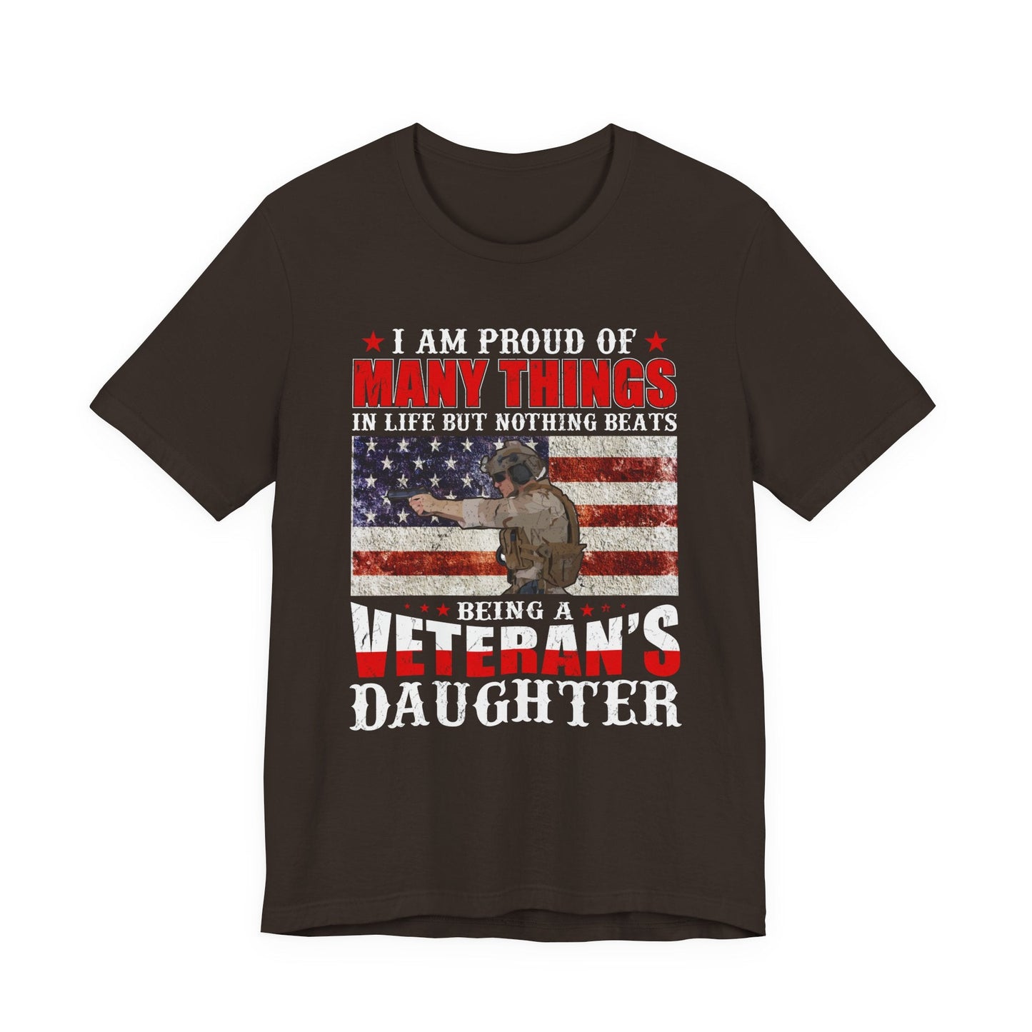Army Veteran Patriotic Graphic Design Unisex Cotton T-Shirt v28