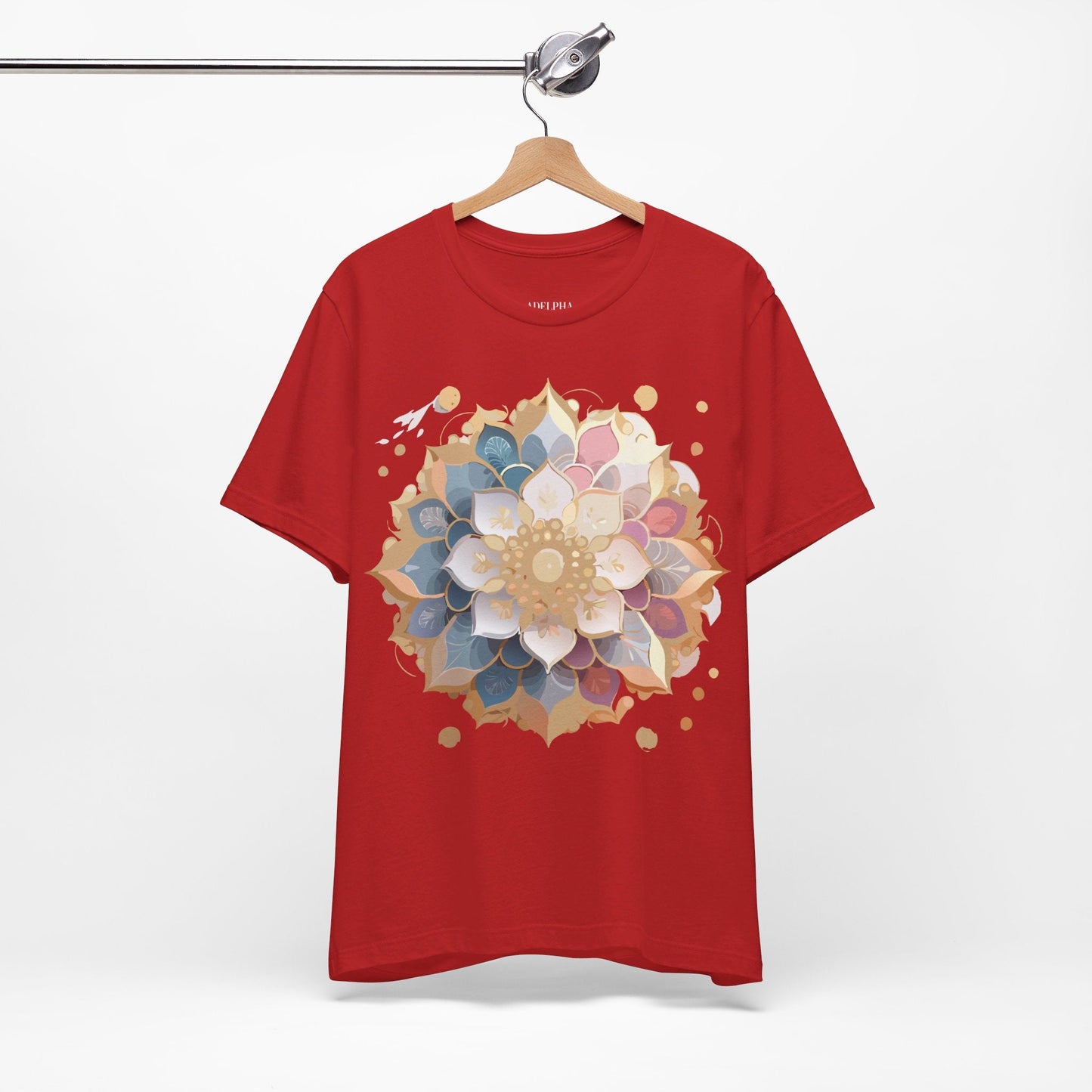 Mandala Graphic Tee Unisex Jersey Short Sleeve From Adelpha Vintage Inspired Artwork