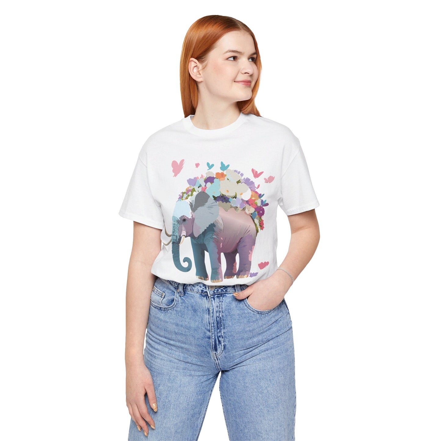 Elephant Graphic T Shirt Unisex Vintage Inspired Artwork By Adelpha Short Sleeve Tee
