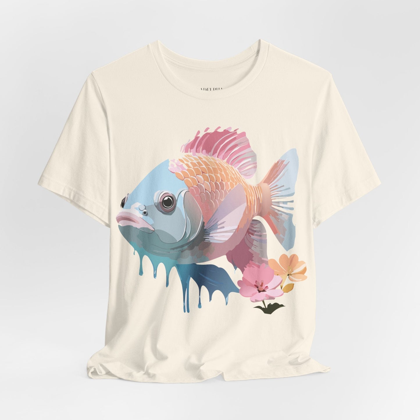 Fish Graphic Unisex 100 Cotton Vintage Artwork Tee 1