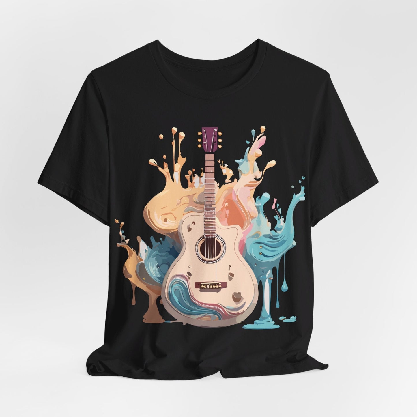 Music Graphic Unisex 100 Cotton Vintage Art with Musical Elements Tee 67