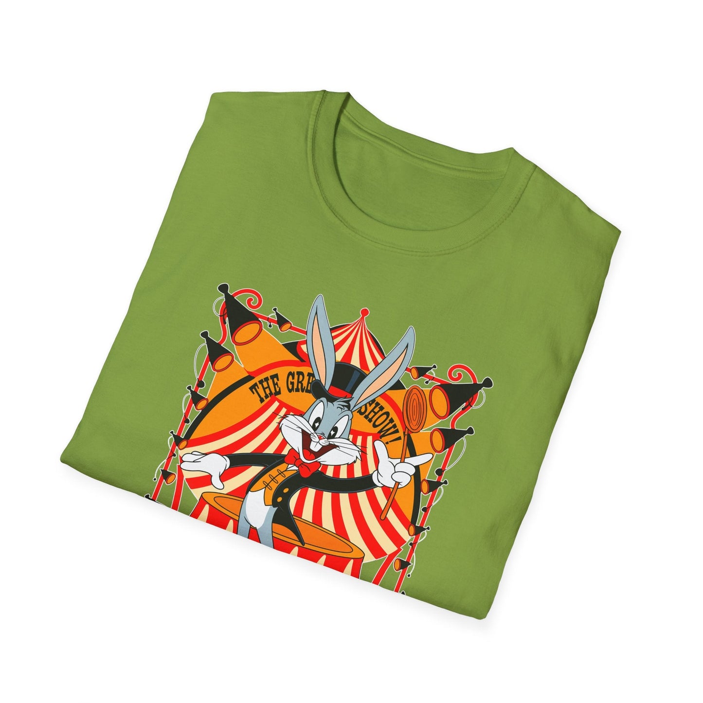 Bugs Bunny Unisex Shirt Gildan Softstyle Tee Cartoon Graphic Design 100 Percent Cotton