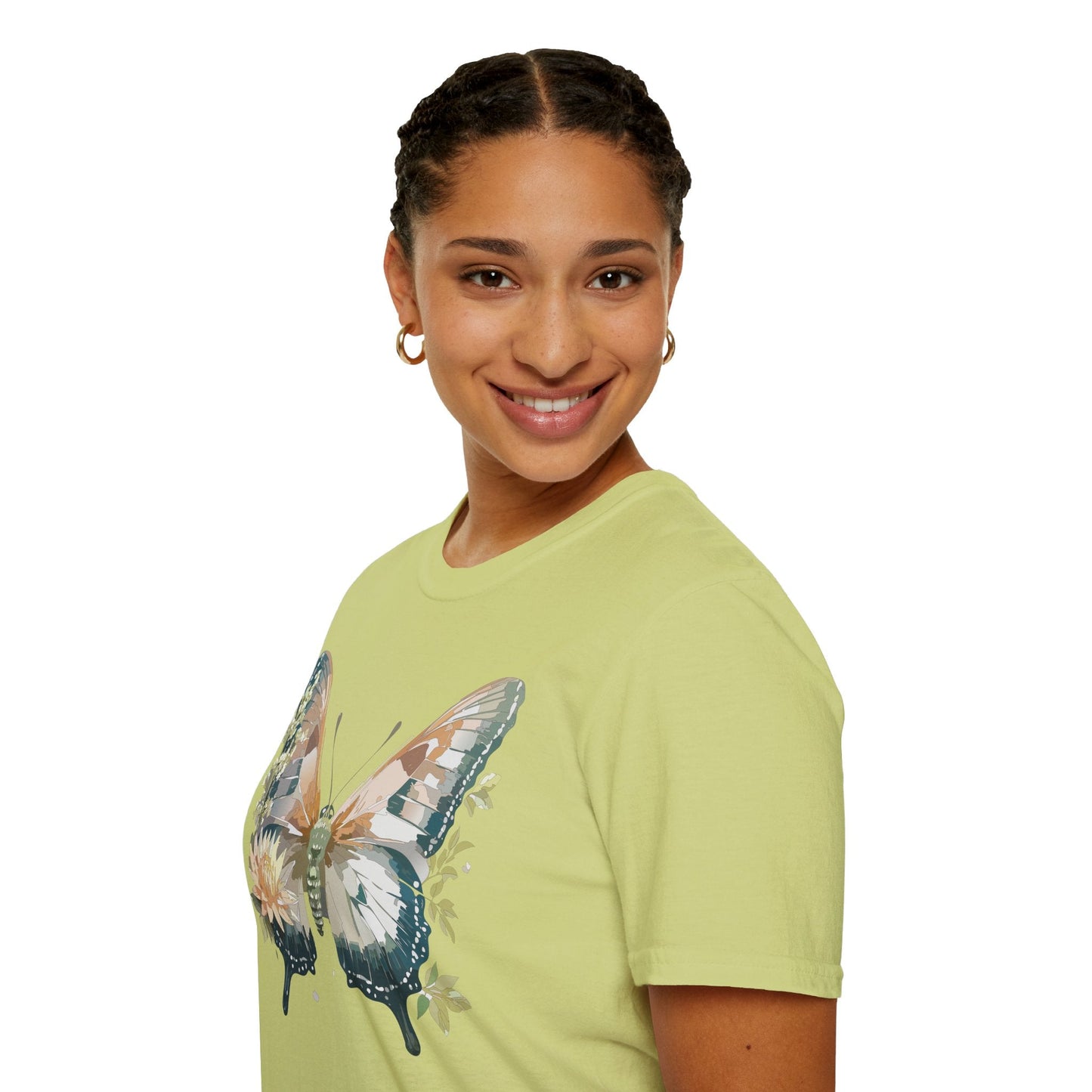 Unisex Butterfly Shirt Monarch Butterfly Tee Softstyle Gildan 64000 100 Cotton Breathable