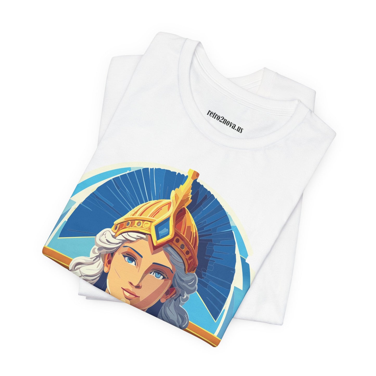 Athena Goddess Graphic Cotton T Shirt Unisex Tee by Retro2Nova Original Art Vintage Inspired
