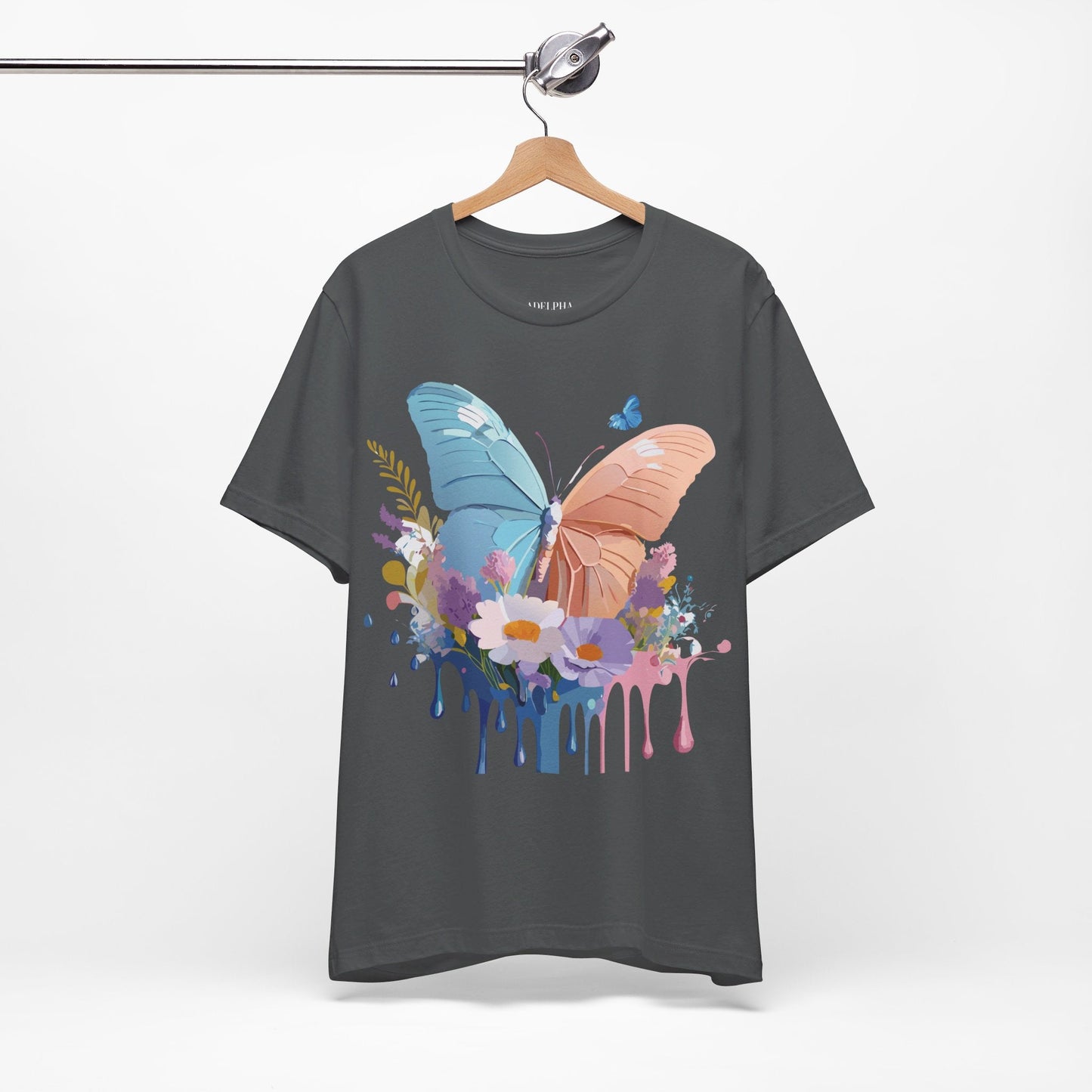 Butterfly Graphic Tee Adelpha Unisex Short Sleeve Art Design