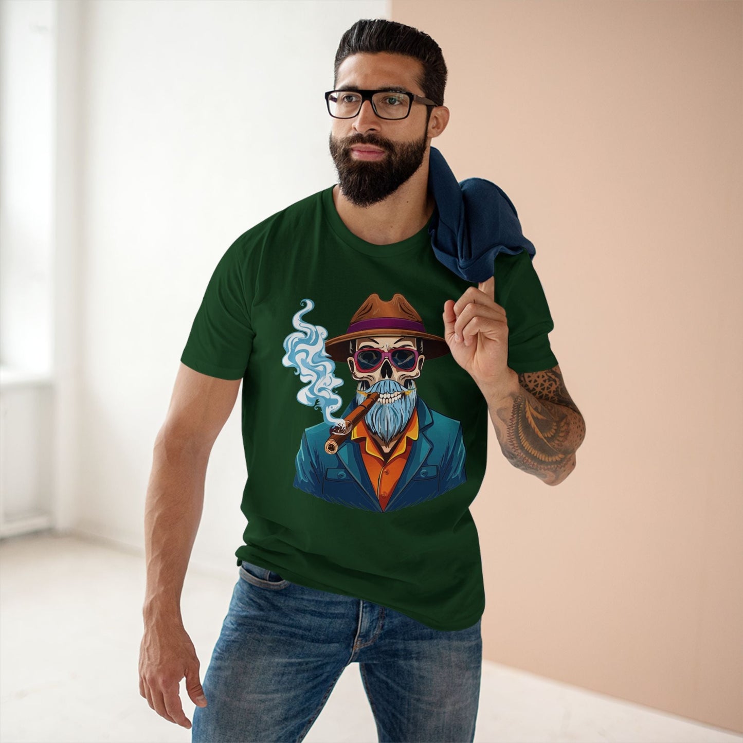 Skull Shirt Skeleton Tee Unisex Premium Cotton Art Design Original By Retro2Nova Exclusive Collection