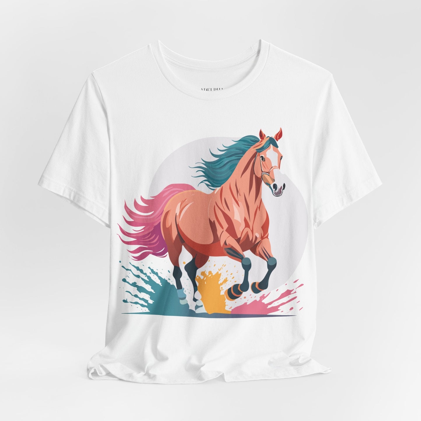 Horse Graphic Unisex 100 Cotton Vintage Animal Art T-Shirt 19
