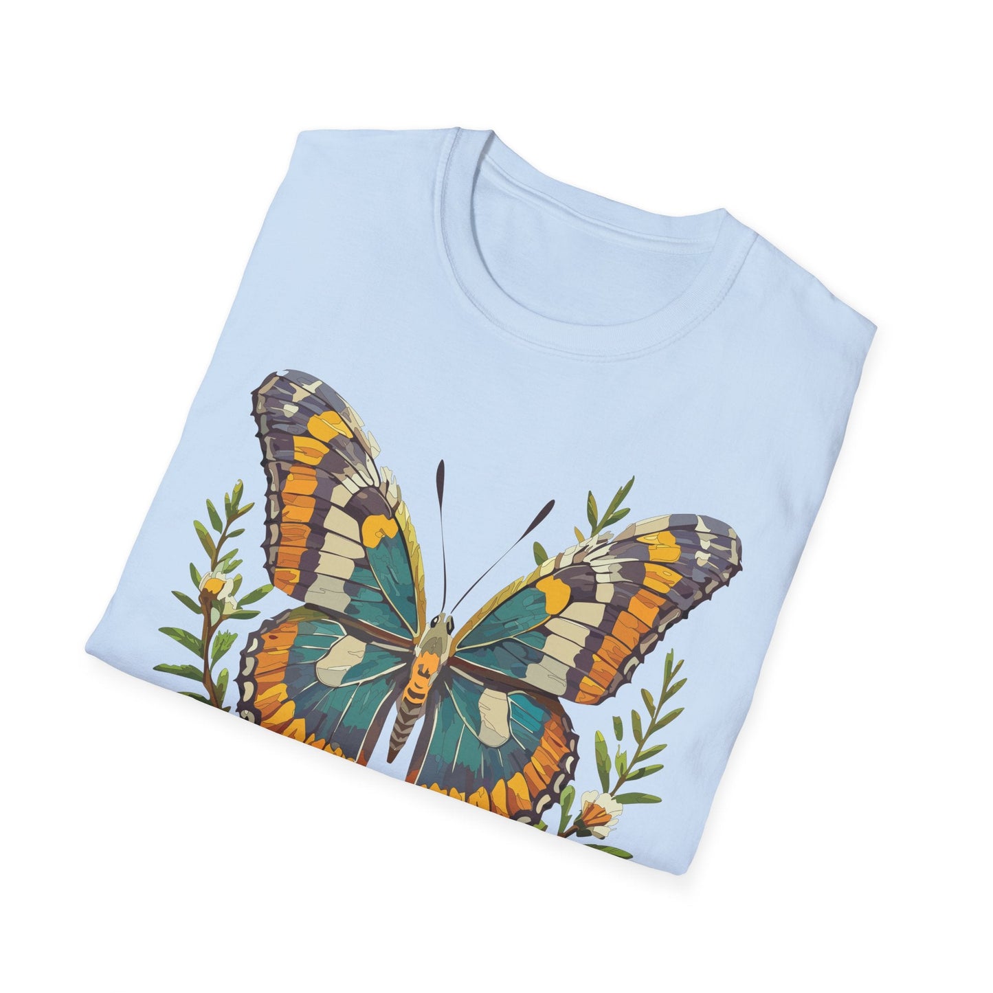 Monarch Butterfly Shirt Unisex T Shirt Softstyle 100 Percent Ring Spun Cotton Comfort