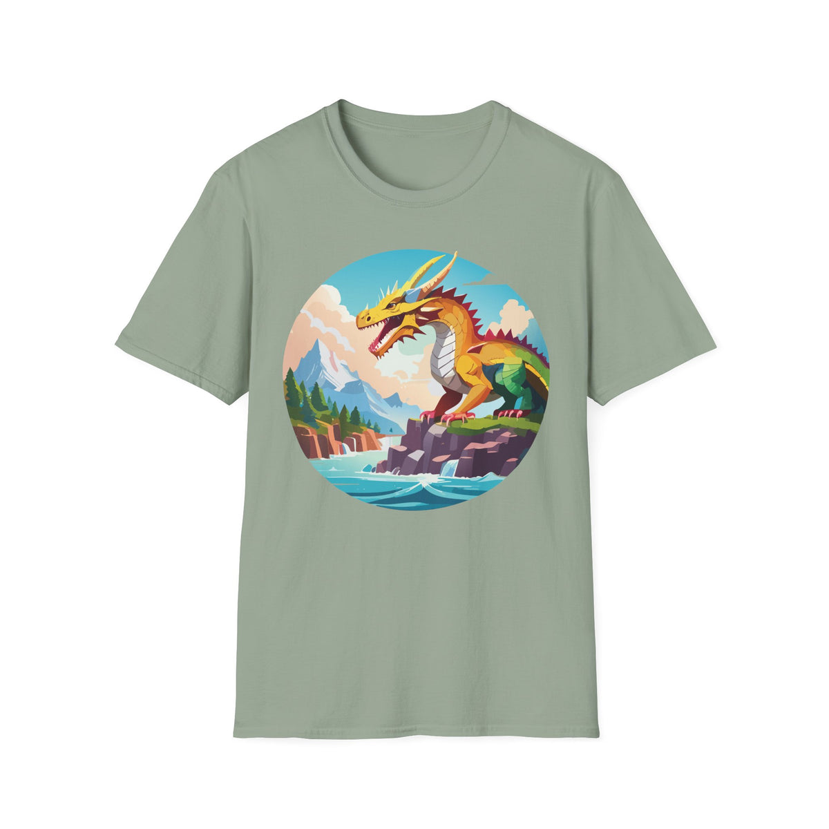 Dragon Graphic Tee Gildan Unisex 100 Cotton Tee Shirt with Animals Design h12