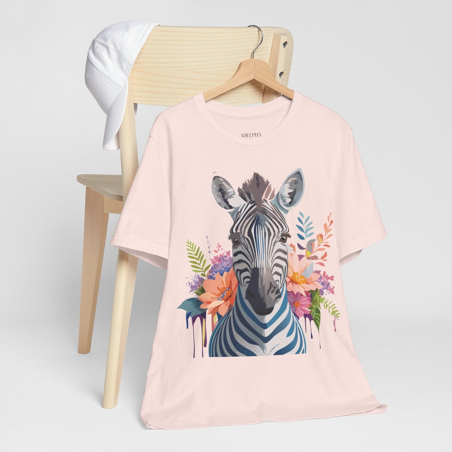 Zebra Graphic Unisex 100 Cotton Vintage Animal Art T-Shirt 1