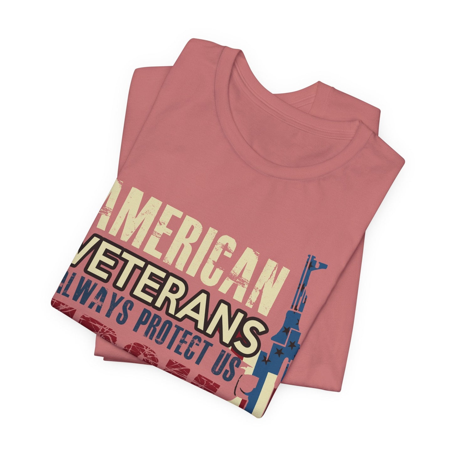 Army Veteran Patriotic Graphic Design Unisex Cotton T-Shirt v44
