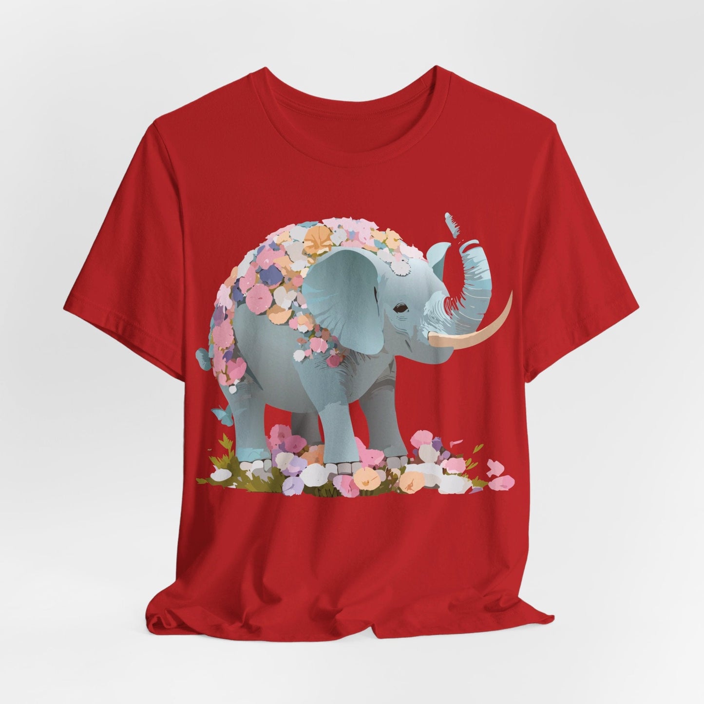Elephant Graphic T Shirt Unisex Vintage Inspired Art Tee By Adelpha Short Sleeve