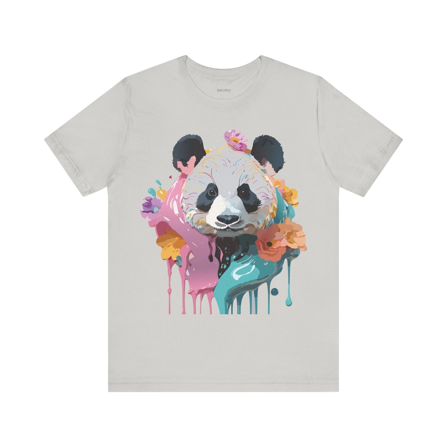 Panda Premium Graphic Tee Unisex Jersey Short Sleeve By Adelpha Vintage Inspired Artwork