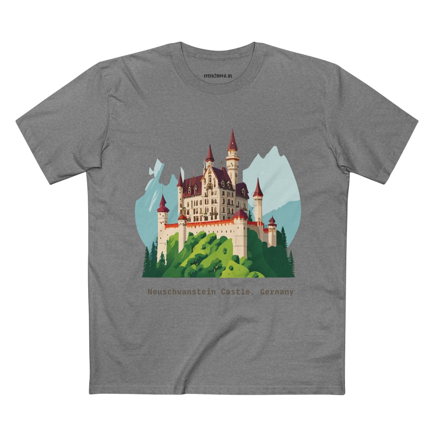 Germany Travel Shirt Unisex Premium Cotton Tee With Original Retro2Nova Art Design Daily Comfort