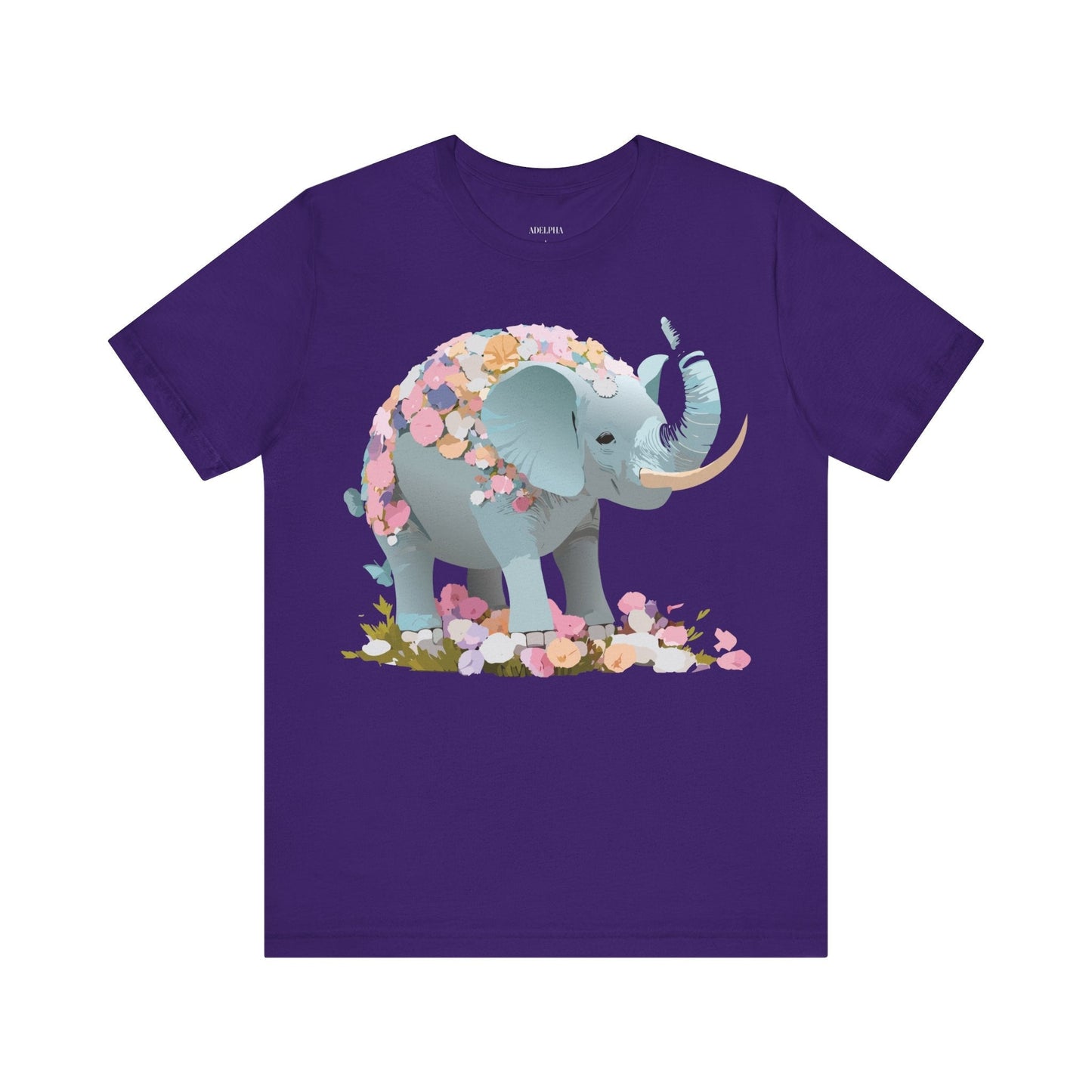 Elephant Graphic T Shirt Unisex Vintage Inspired Art Tee By Adelpha Short Sleeve