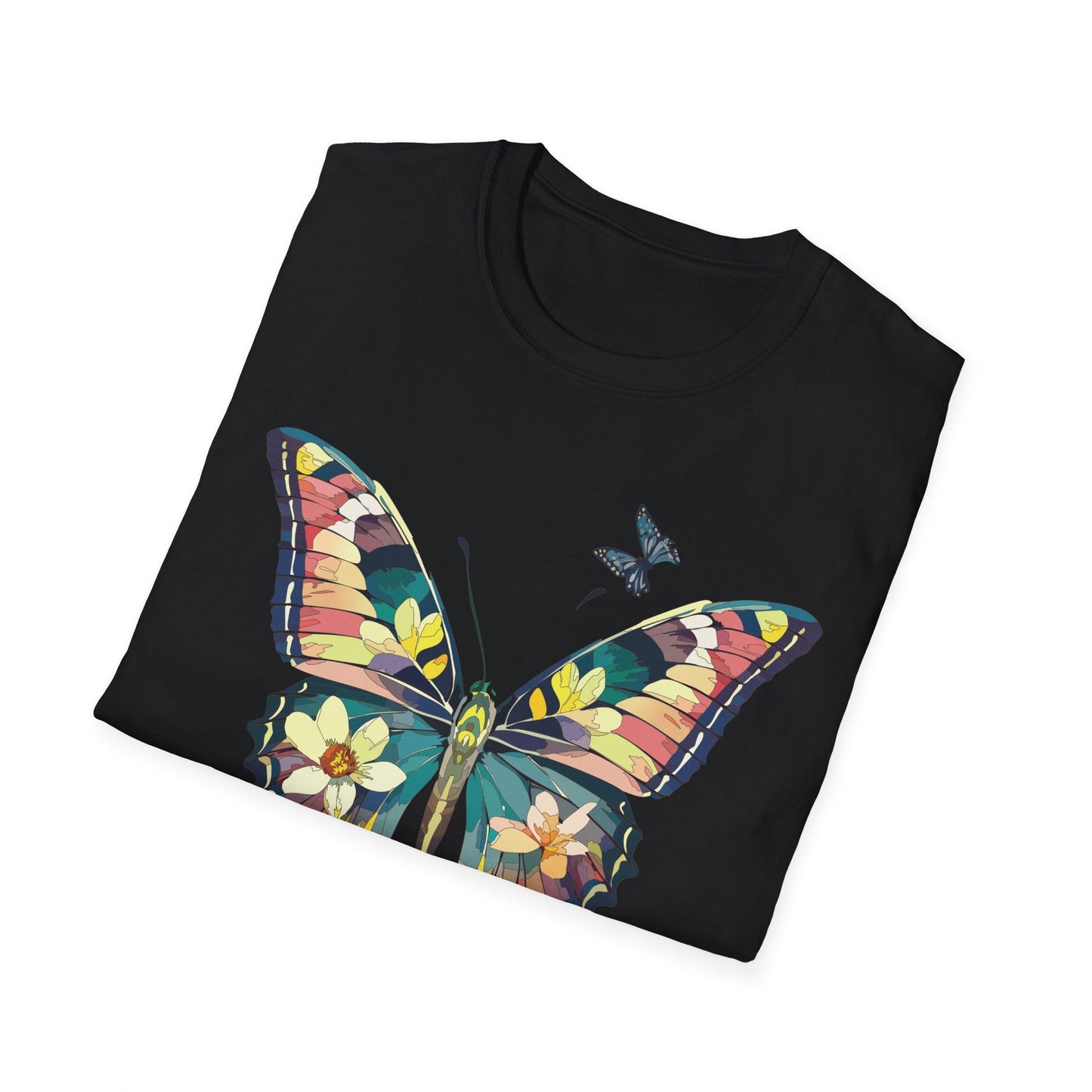 Butterfly T Shirt For Unisex Softstyle 64000 Short Sleeve Monarch Butterfly Tee Design